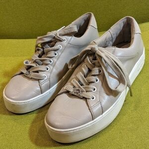 Michael Kors sneaker leather size 8 cor taupe